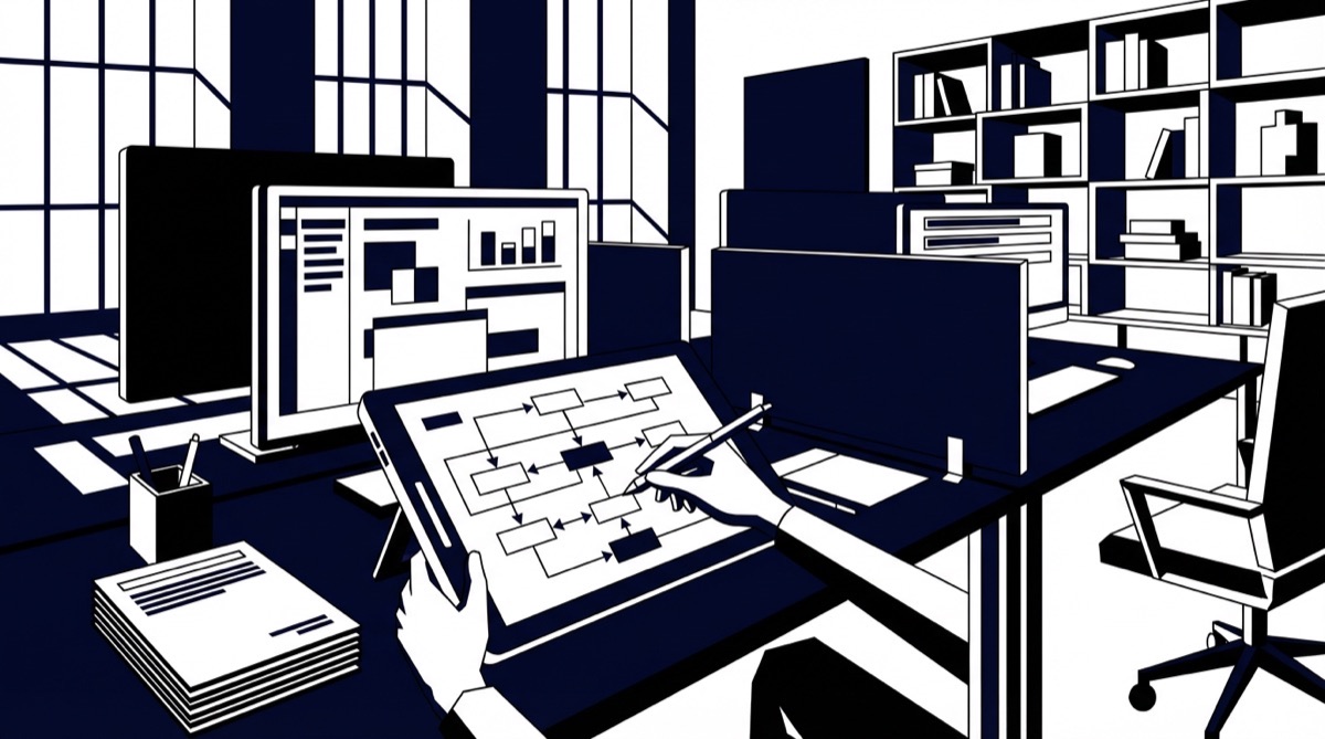 Illustration representing Your Next 30 Days: Building AI Content Operations