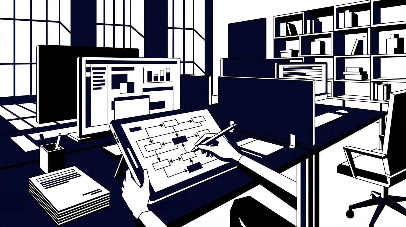 Illustration representing Your Next 30 Days: Building AI Content Operations