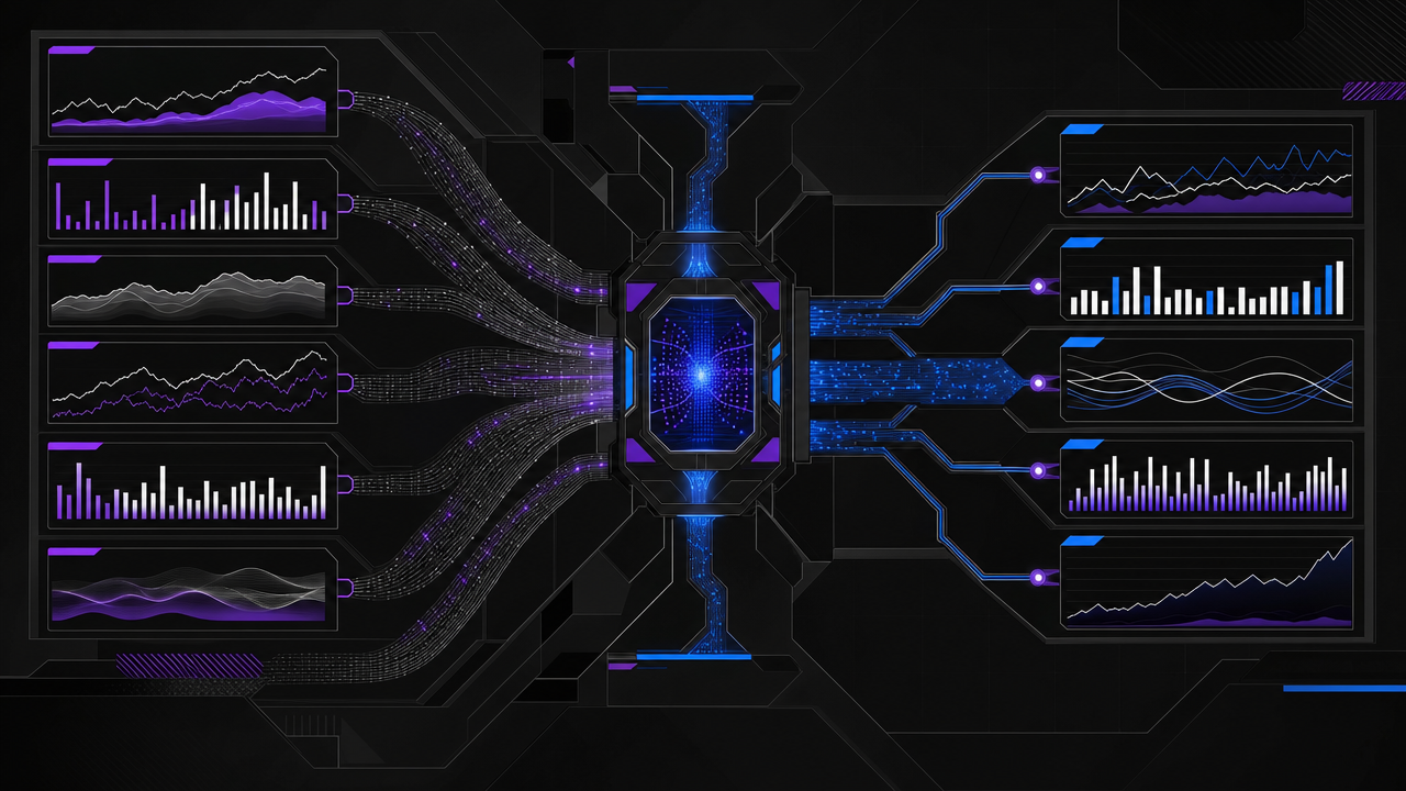 Illustration representing Attribution Models for Multi-Channel AI Output