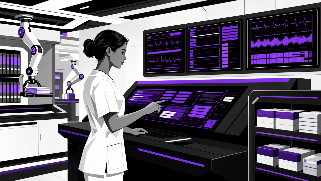 Illustration representing Automating Time-Consuming and Error-Prone Manual Nursing Tasks