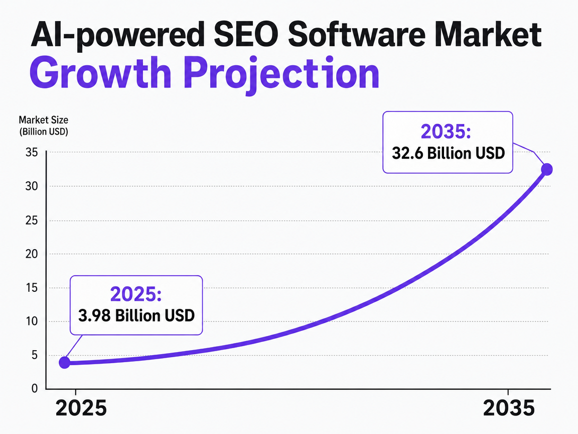 Chart showing AI-powered SEO Software Market Growth Projection