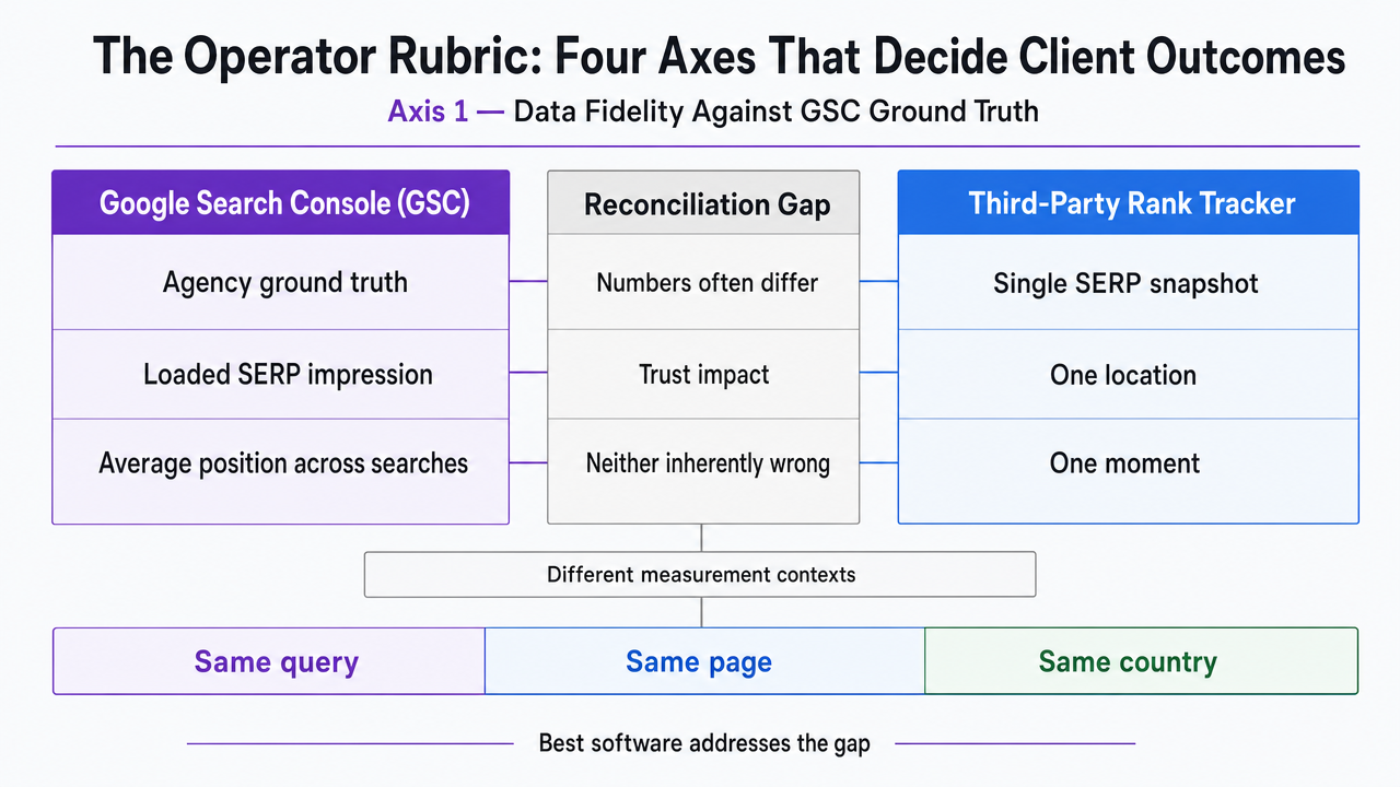 Visualize the four-axis evaluation framework that structures the entire article's ranking methodology