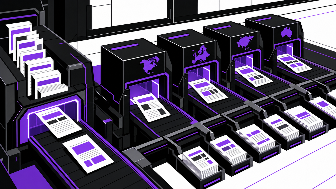 Illustration representing Automating Localized Content at Account Level