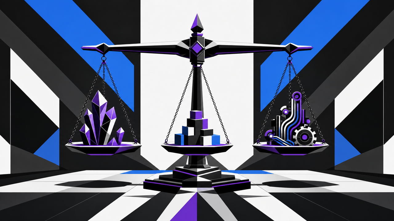 Illustration representing A Decision Framework for Build, Buy, or Automate