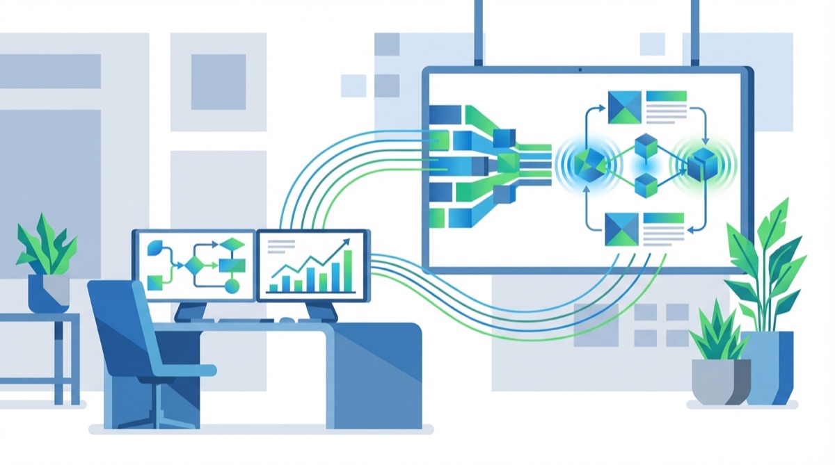 Illustration representing The Business Case for Content Generation AI Tools