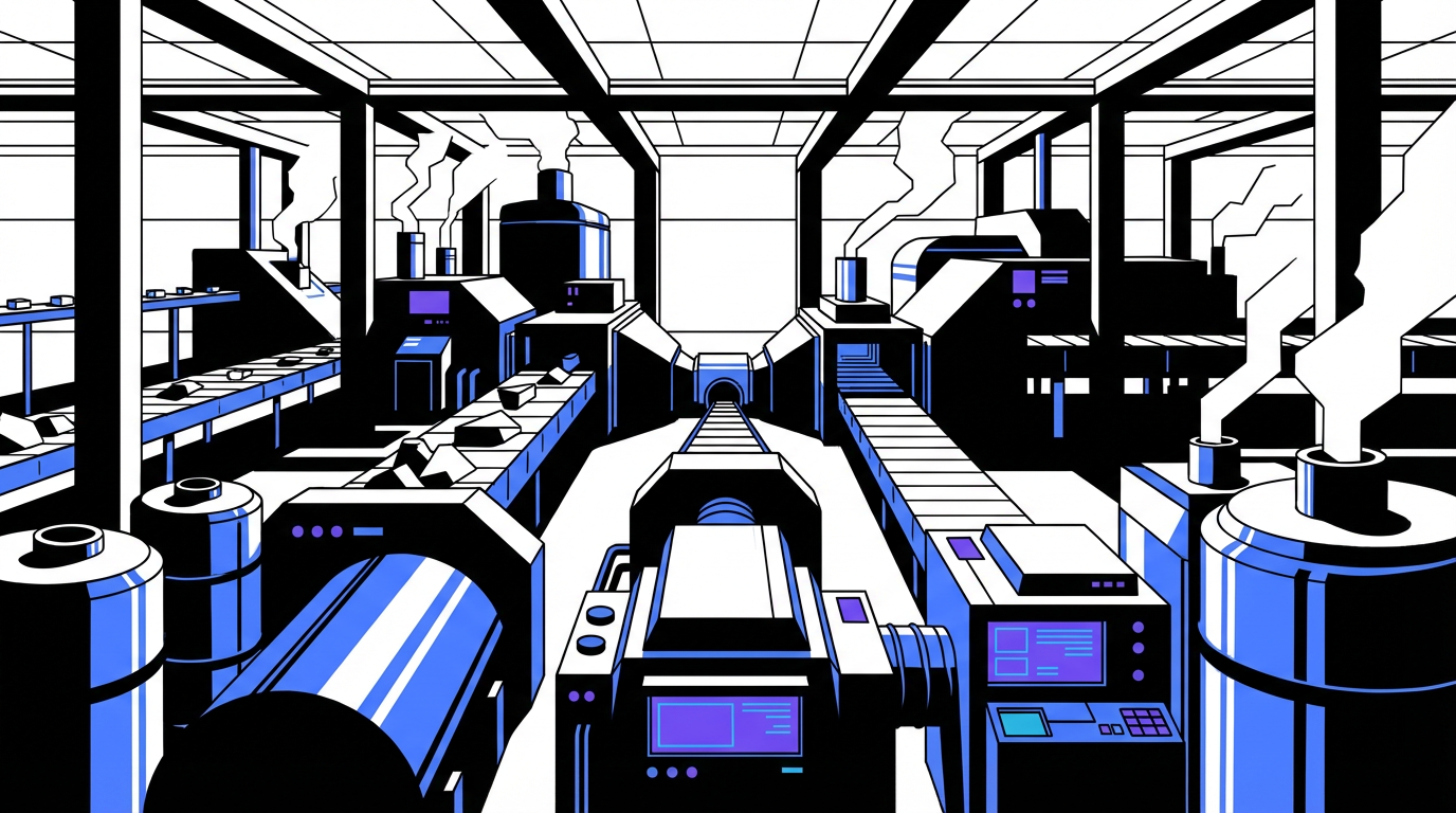 Illustration representing Production Bottlenecks in Regulated Sectors