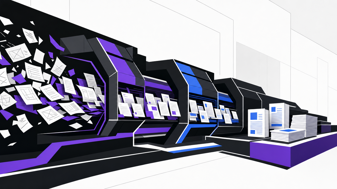 Illustration representing Workflow Automation From Brief to Publish