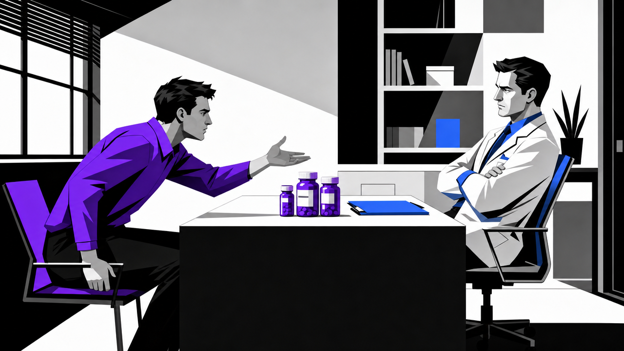 Illustration representing Physician and public opinion and potential effects on the physician–patient relationship of direct-to-consumer advertising of prescription drugs