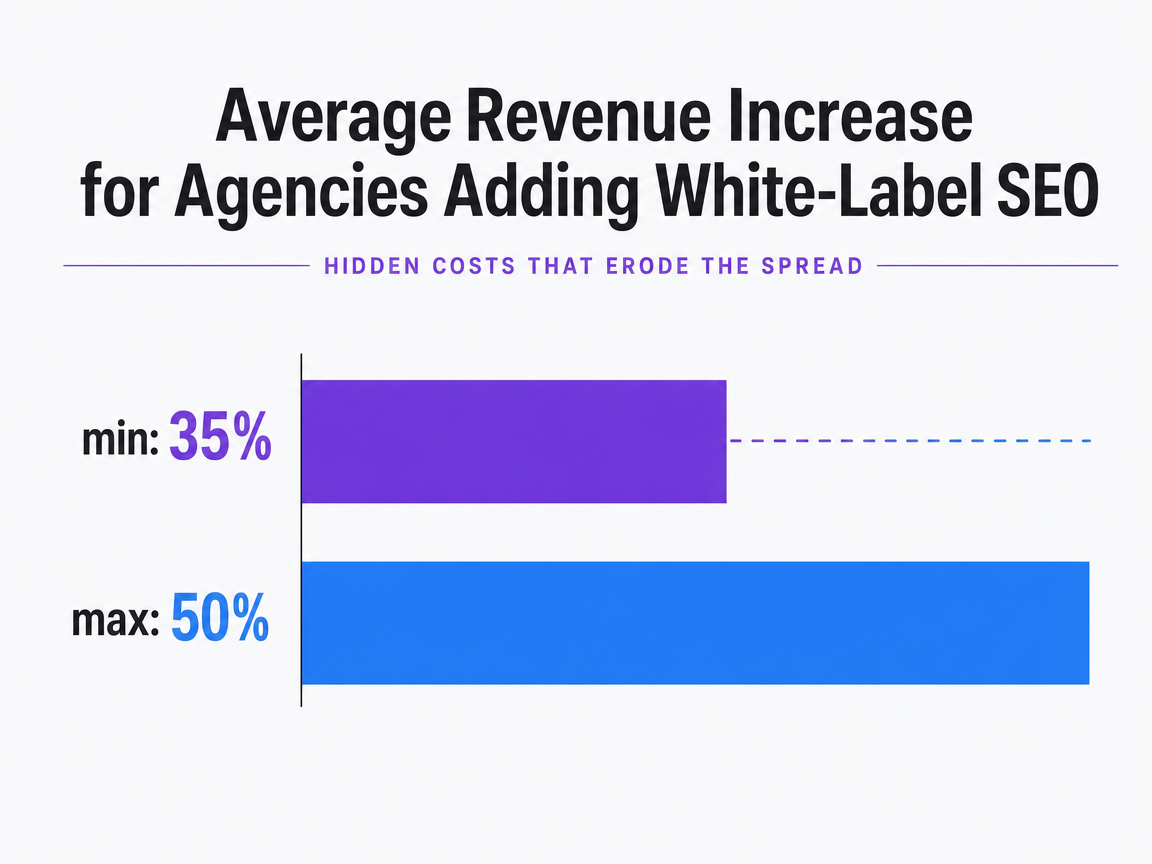 Chart showing Average Revenue Increase for Agencies Adding White-Label SEO